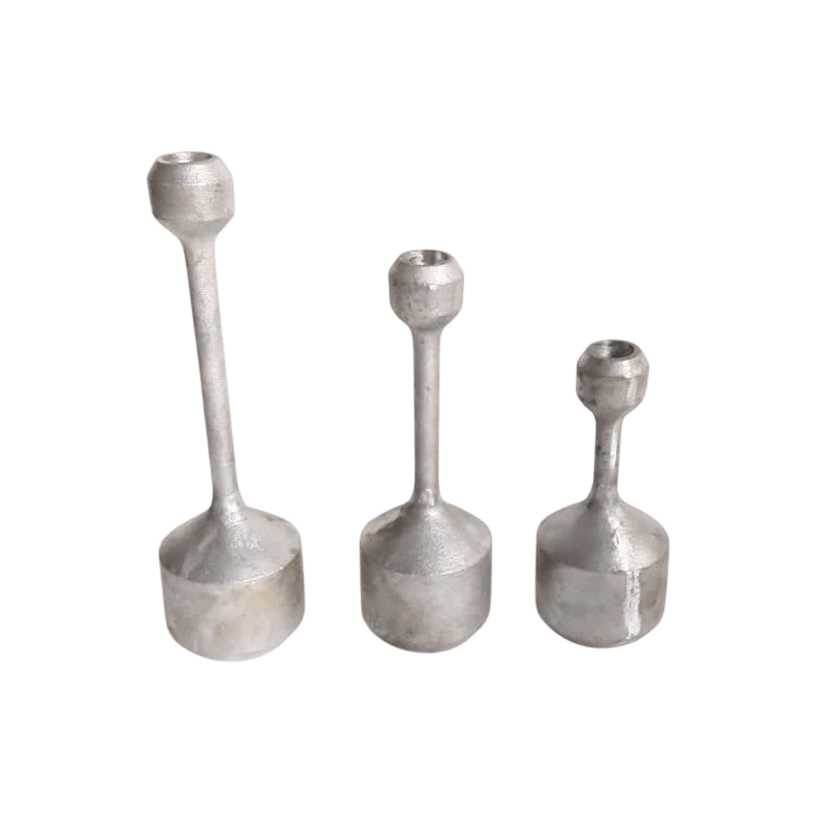 ALUMINIUM TAPER CANDLE HOLDER SET OF 3